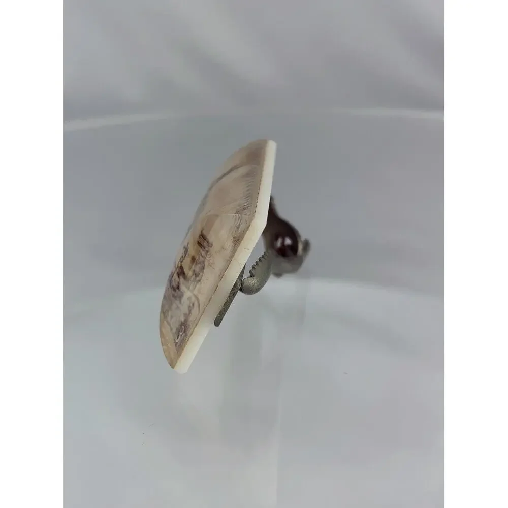 1956 Pronghorn Antelope US Postage Stamp Tie Clip Bar Wildlife Vintage